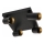 Spotlampe FILO 4xGU10/30W/230V sort/guld