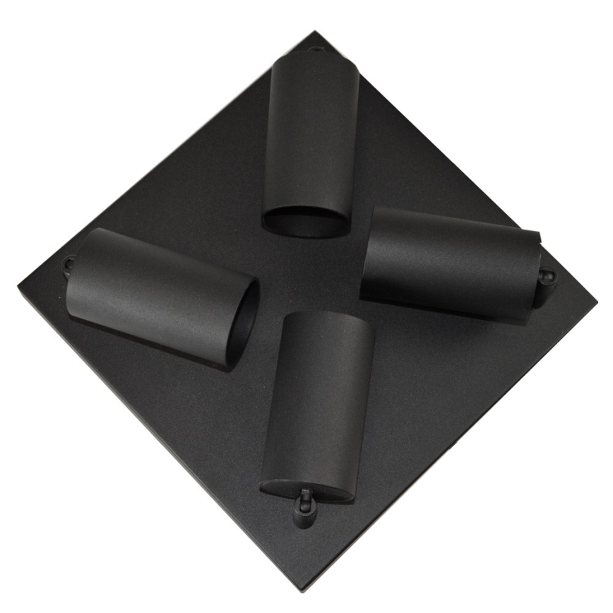 Spotlampe FILO 4xGU10/30W/230V sort/guld