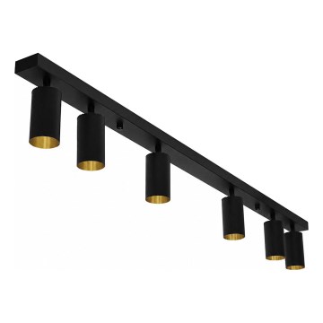 Spotlampe FILO 6xGU10/30W/230V sort/guld