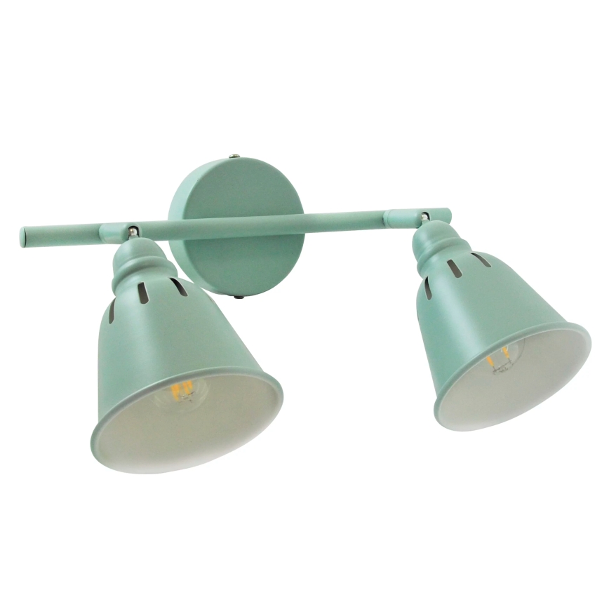 Spotlampe FIONA 2xE14/8W/230V grøn