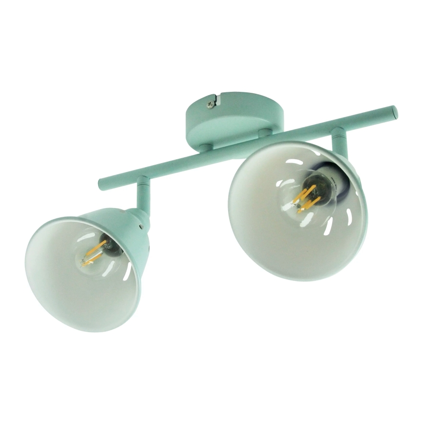 Spotlampe FIONA 2xE14/8W/230V grøn