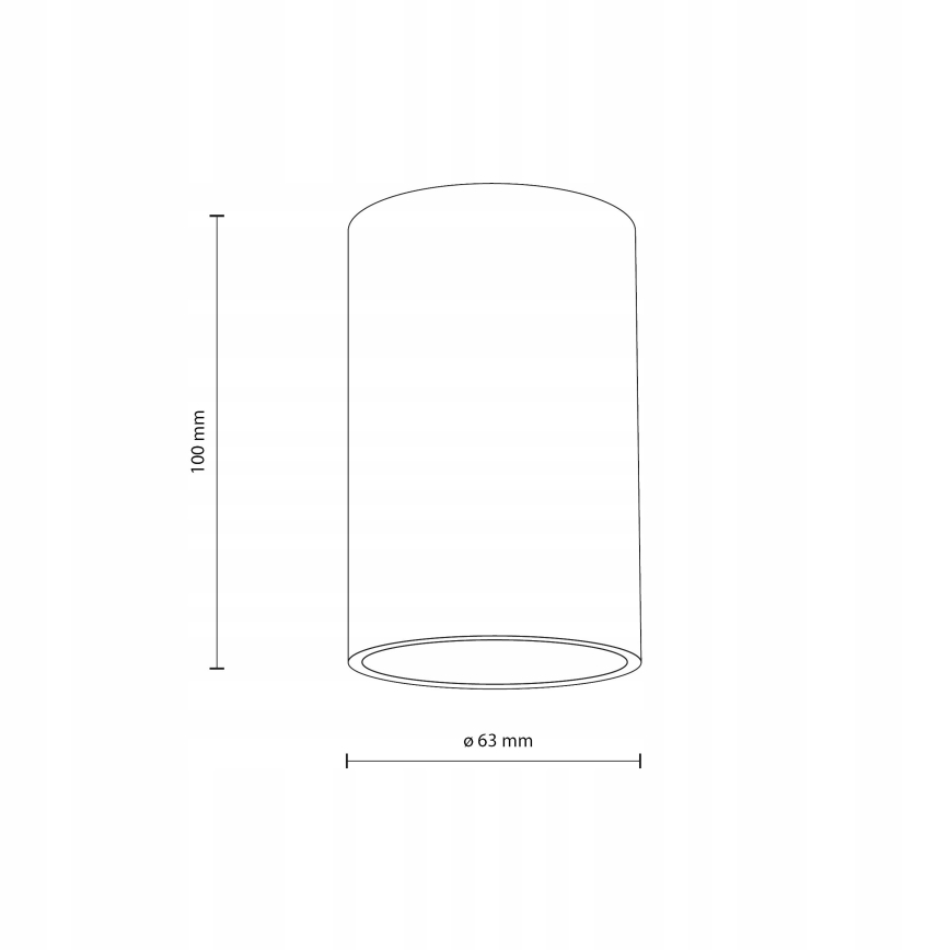 Spotlampe FLARE 1xGU10/10W/230V 10 cm hvid