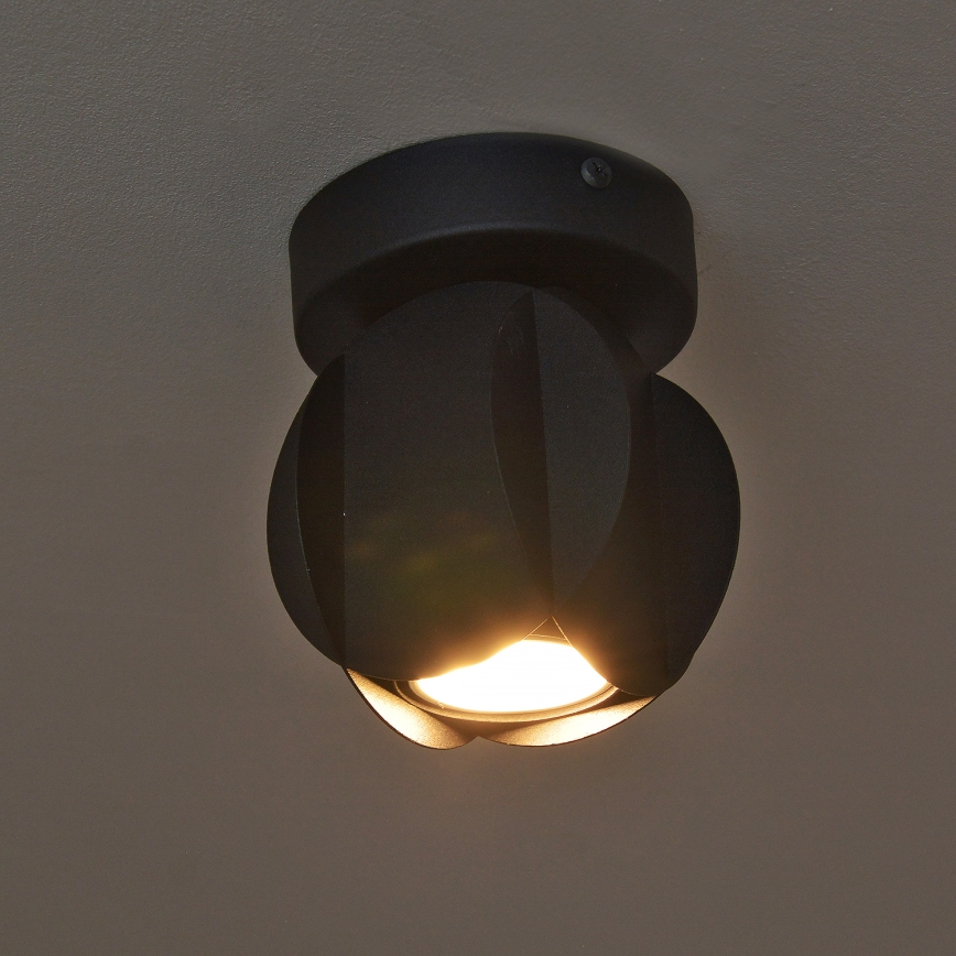 Spotlampe GAMBIT 1xGU10/10W/230V sort