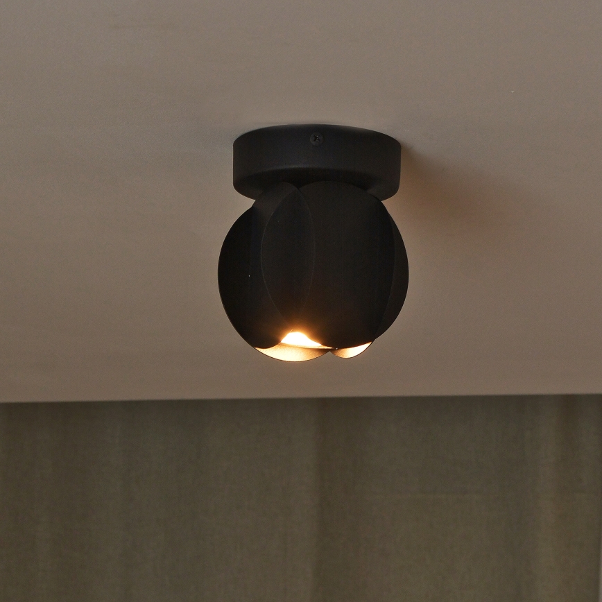 Spotlampe GAMBIT 1xGU10/10W/230V sort