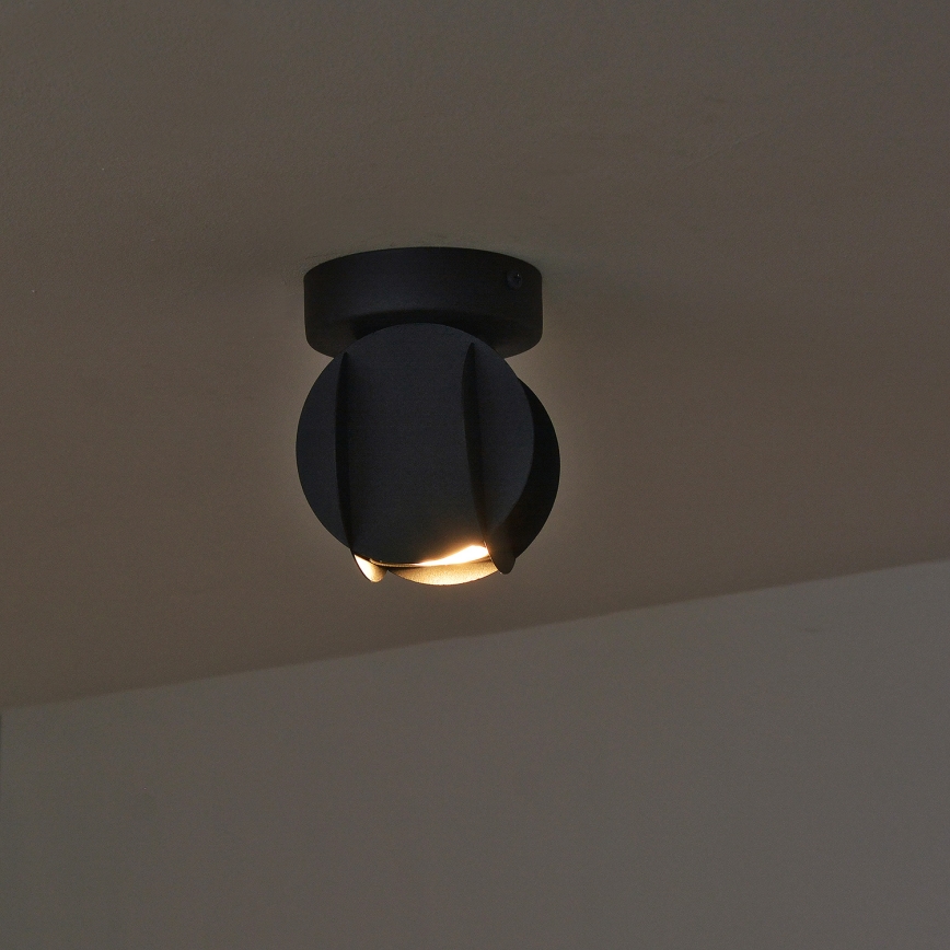 Spotlampe GAMBIT 1xGU10/10W/230V sort