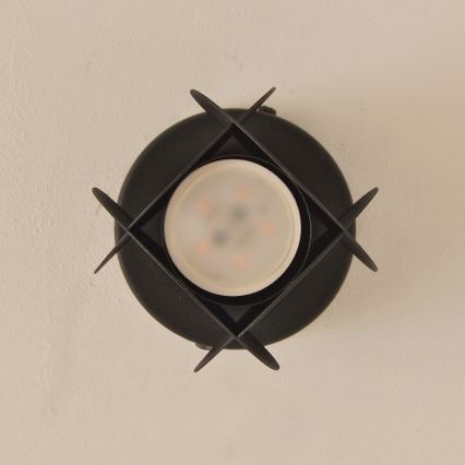 Spotlampe GAMBIT 1xGU10/10W/230V sort