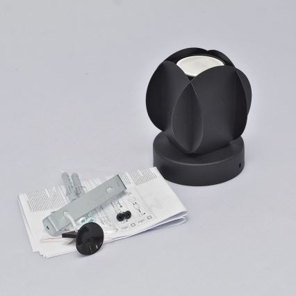 Spotlampe GAMBIT 1xGU10/10W/230V sort