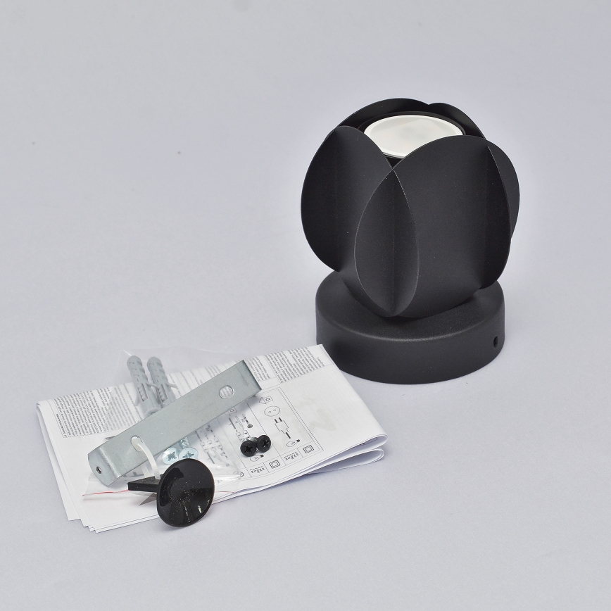 Spotlampe GAMBIT 1xGU10/10W/230V sort