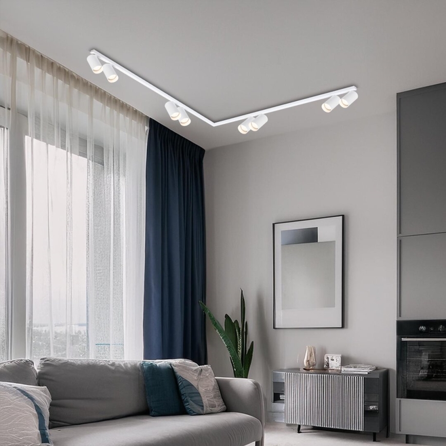 Spotlampe HERO SPOT 8xGU10/9W/230V hvid