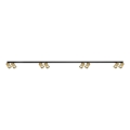 Spotlampe HERO SPOT 8xGU10/9W/230V sort/guldfarvet