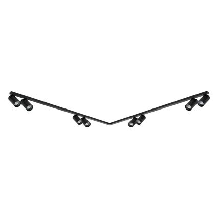 Spotlampe HERO SPOT 8xGU10/9W/230V sort