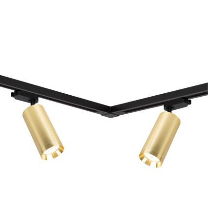 Spotlampe i skinnesystem MICA 4xGU10/10W/230V guldfarvet/sort