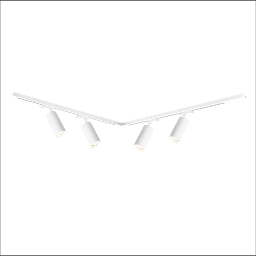 Spotlampe i skinnesystem MICA 4xGU10/10W/230V hvid