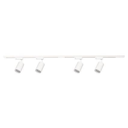 Spotlampe i skinnesystem PIPE 4xGU10/10W/230V hvid
