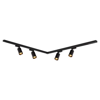 Spotlampe i skinnesystem PIPE 4xGU10/10W/230V sort
