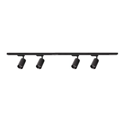 Spotlampe i skinnesystem PIPE 4xGU10/10W/230V sort