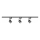 Spotlampe i skinnesystem PRAHA 3xGU10/10W/230V sort