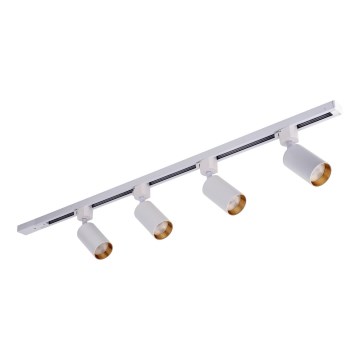 Spotlampe i skinnesystem TRACER 4xGU10/10W/230V 1 m hvid