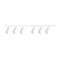 Spotlampe i skinnesystemet MICA 6xGU10/10W/230V hvid/mat krom