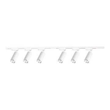 Spotlampe i skinnesystemet MICA 6xGU10/10W/230V hvid/mat krom