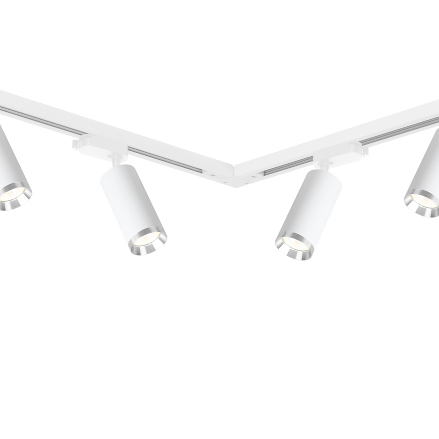 Spotlampe i skinnesystemet MICA 6xGU10/10W/230V hvid/mat krom