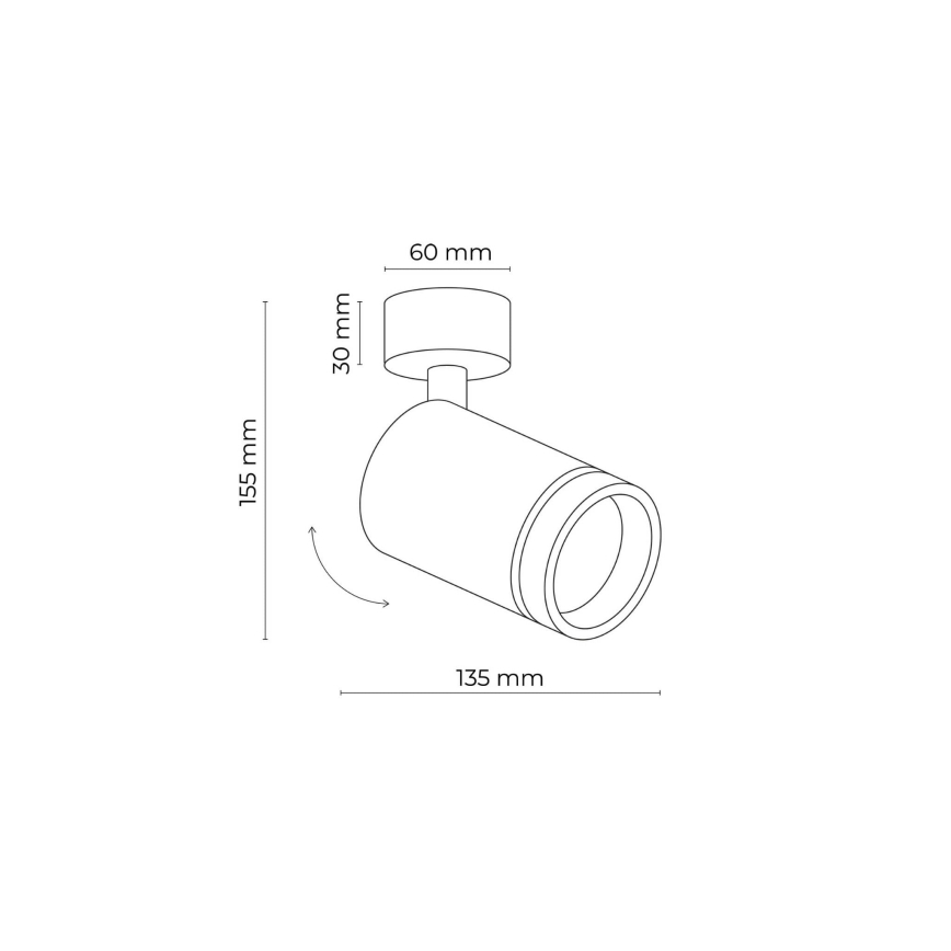 Spotlampe JET 1xGU10/10W/230V hvid