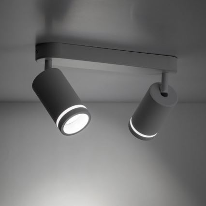 Spotlampe JET 2xGU10/10W/230V hvid