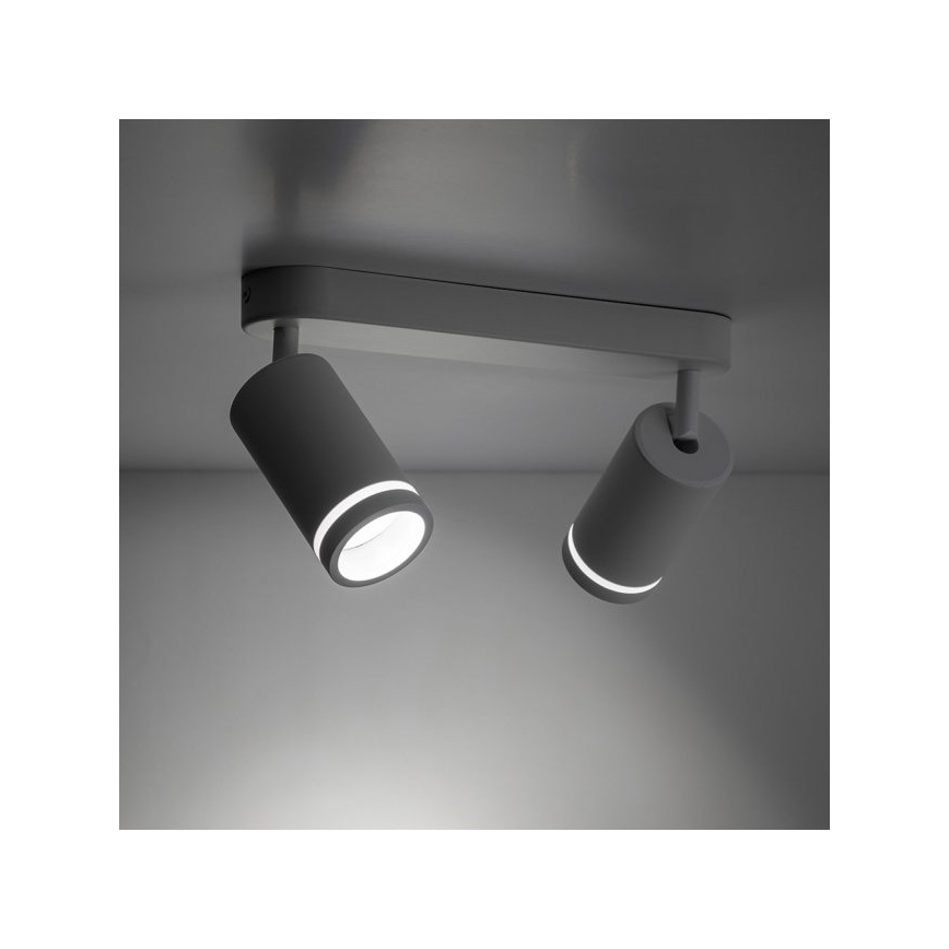 Spotlampe JET 2xGU10/10W/230V hvid