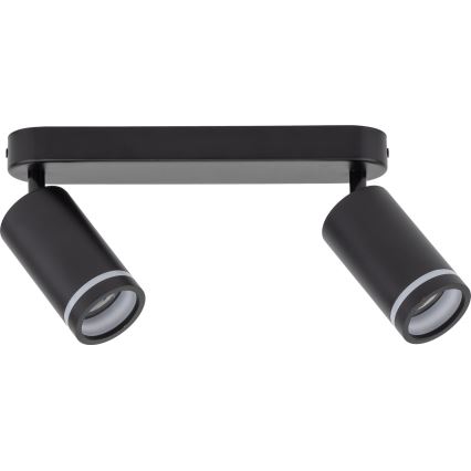 Spotlampe JET 2xGU10/10W/230V sort