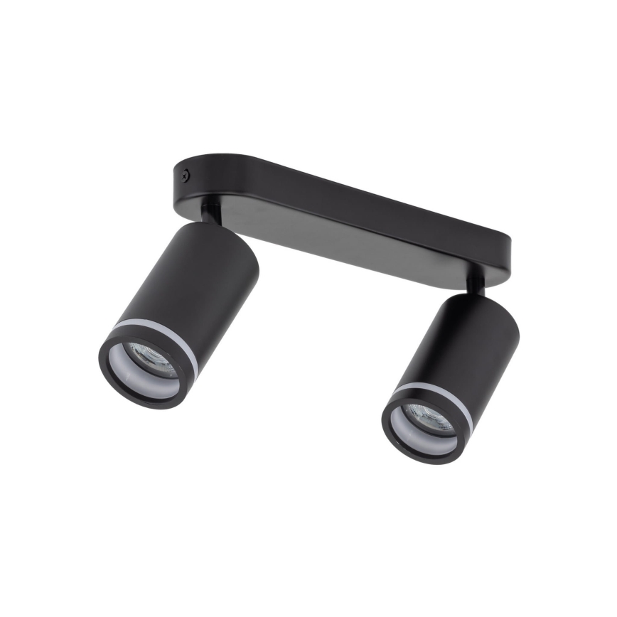 Spotlampe JET 2xGU10/10W/230V sort