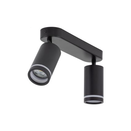 Spotlampe JET 2xGU10/10W/230V sort
