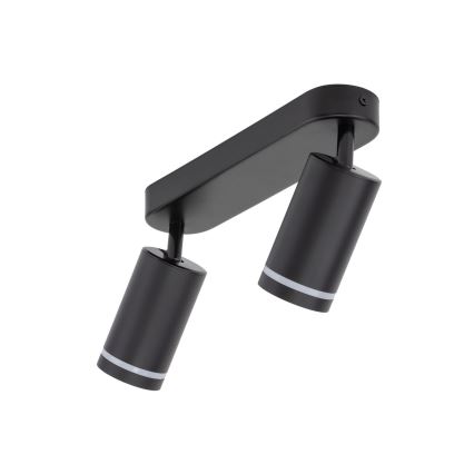 Spotlampe JET 2xGU10/10W/230V sort