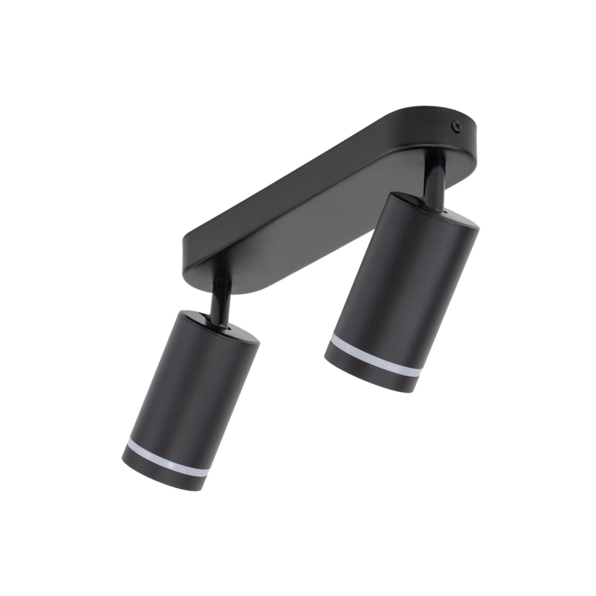Spotlampe JET 2xGU10/10W/230V sort