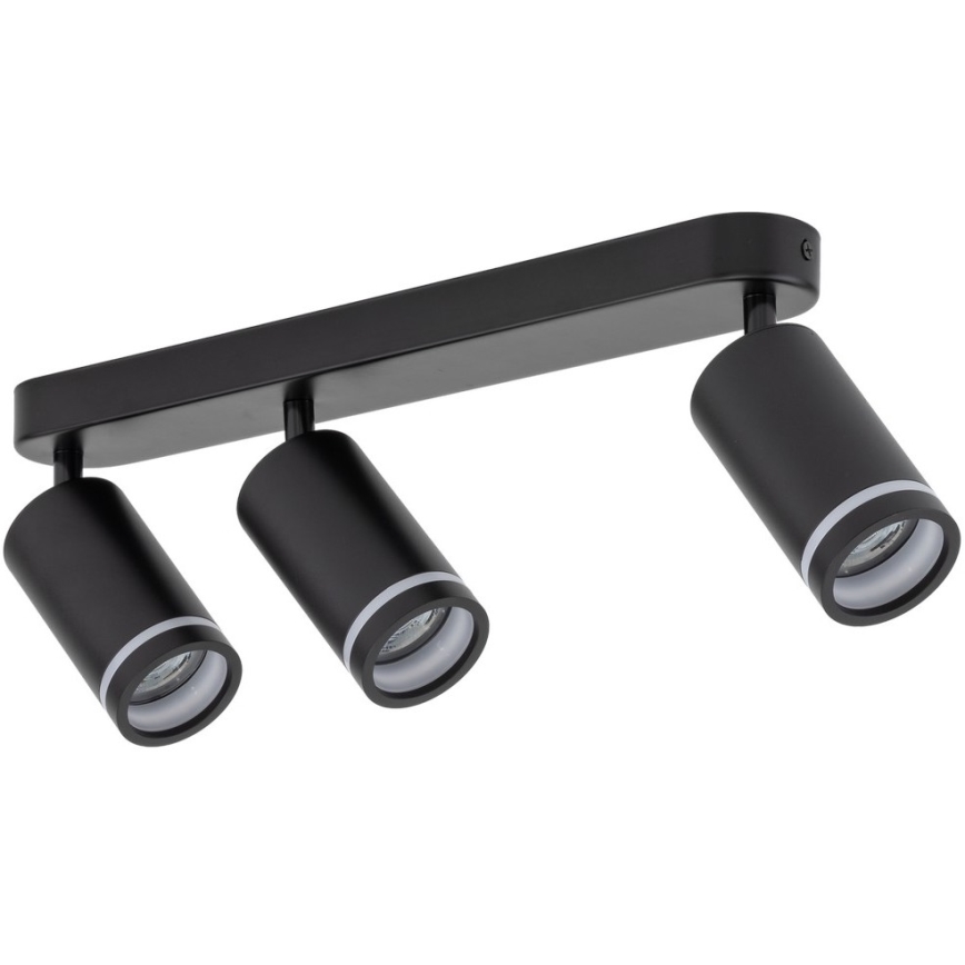 Spotlampe JET 3xGU10/10W/230V sort