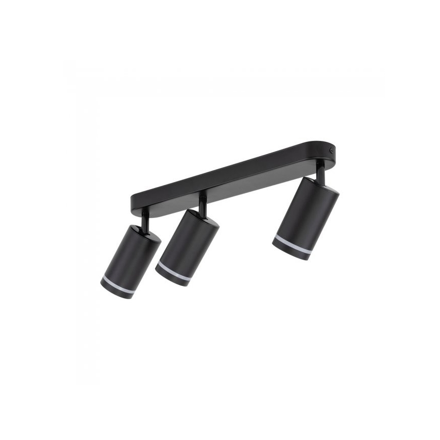Spotlampe JET 3xGU10/10W/230V sort