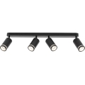 Spotlampe JET 4xGU10/10W/230V sort