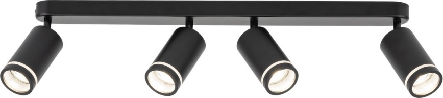 Spotlampe JET 4xGU10/10W/230V sort