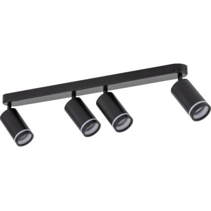 Spotlampe JET 4xGU10/10W/230V sort