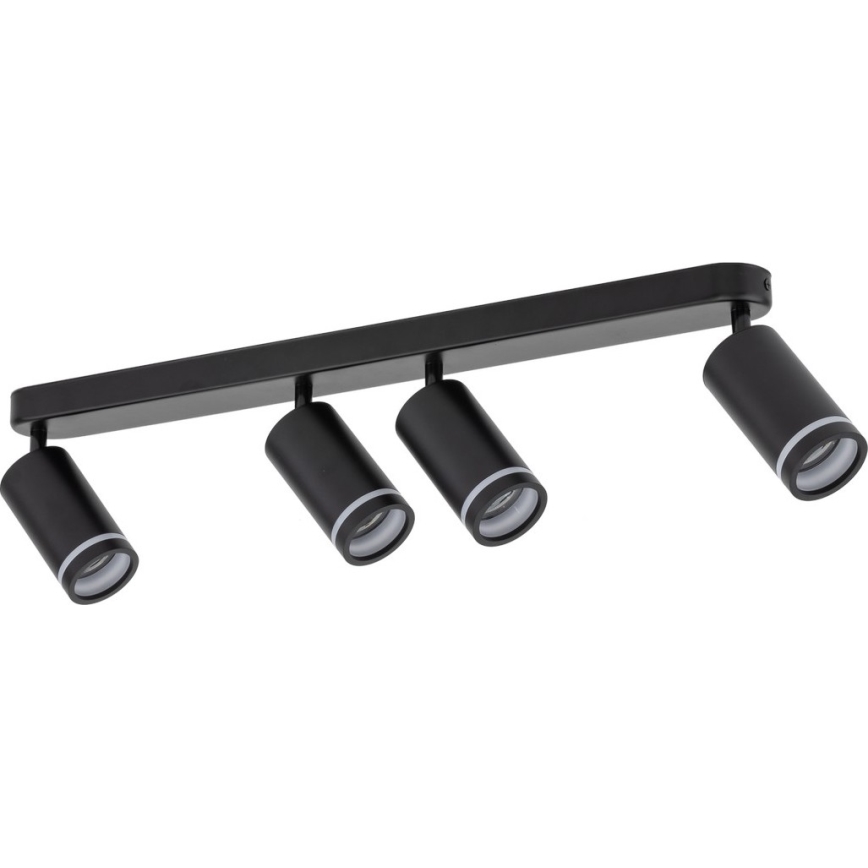 Spotlampe JET 4xGU10/10W/230V sort