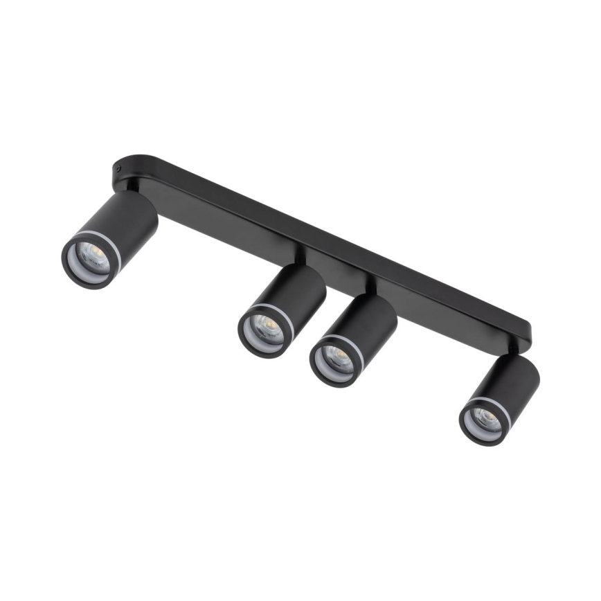 Spotlampe JET 4xGU10/10W/230V sort