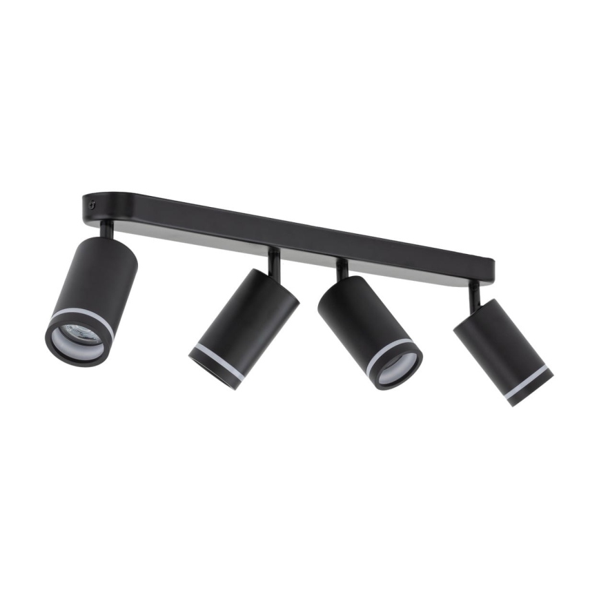 Spotlampe JET 4xGU10/10W/230V sort