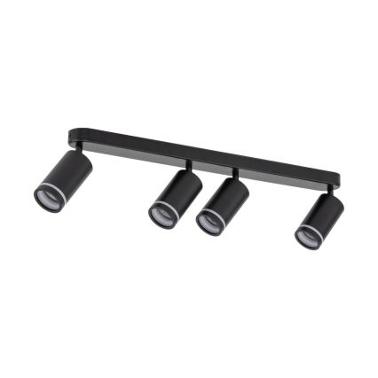 Spotlampe JET 4xGU10/10W/230V sort