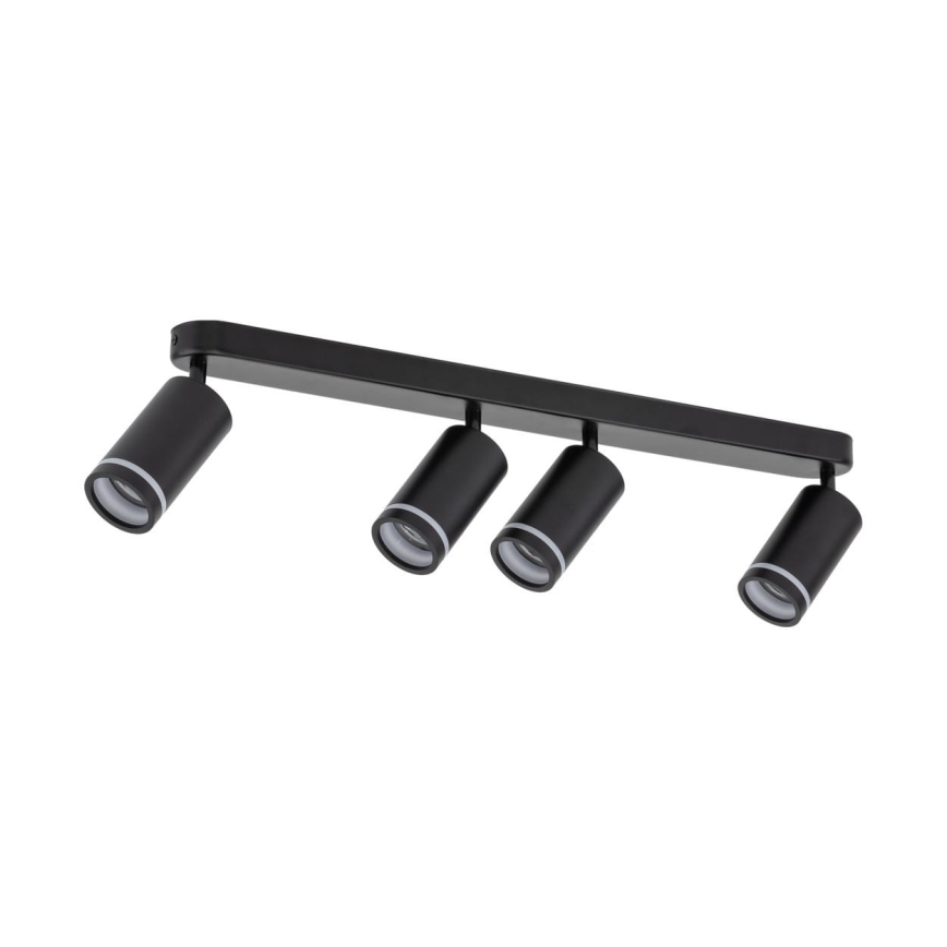Spotlampe JET 4xGU10/10W/230V sort