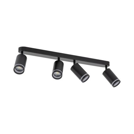 Spotlampe JET 4xGU10/10W/230V sort