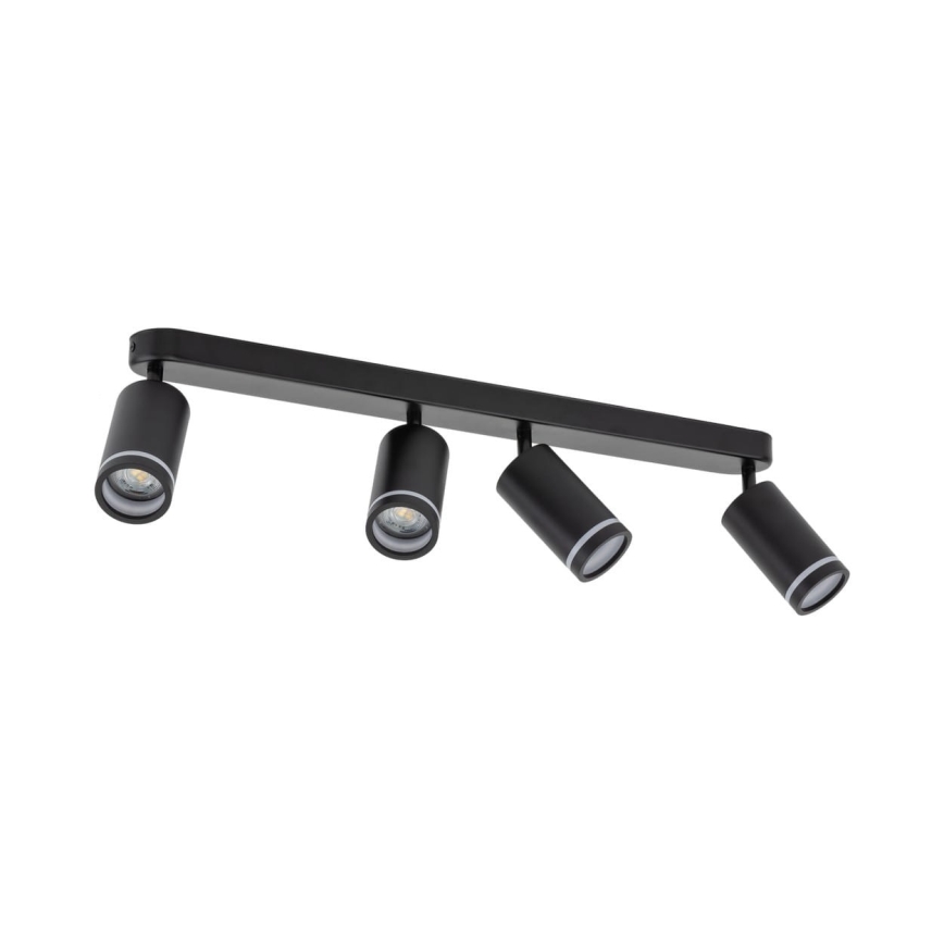 Spotlampe JET 4xGU10/10W/230V sort