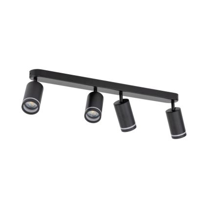 Spotlampe JET 4xGU10/10W/230V sort