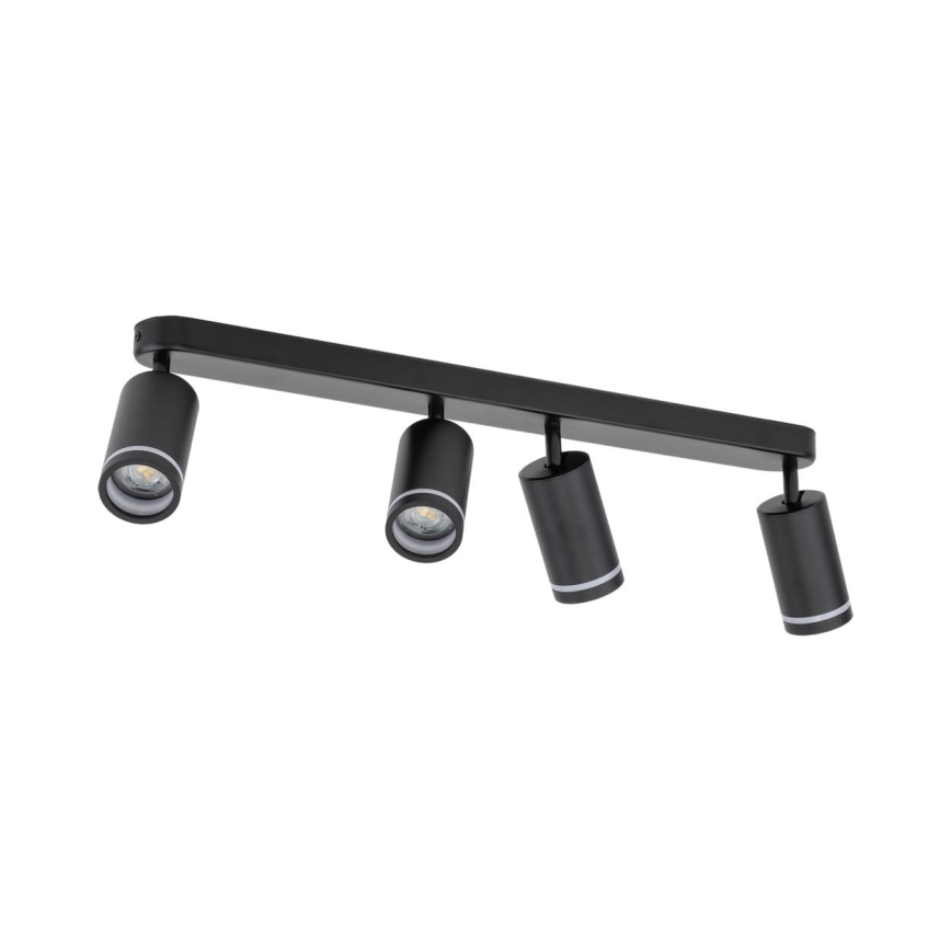 Spotlampe JET 4xGU10/10W/230V sort