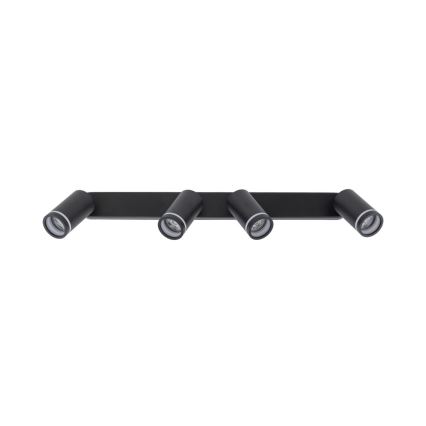 Spotlampe JET 4xGU10/10W/230V sort