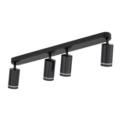 Spotlampe JET 4xGU10/10W/230V sort