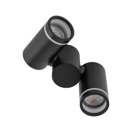 Spotlampe JET SÆT 2xGU10/10W/230V sort